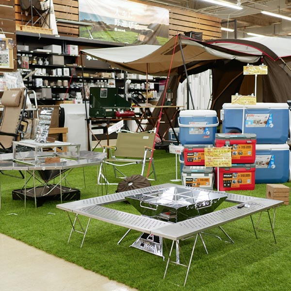 売場展示品の遠景