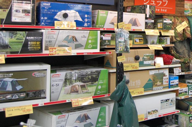 キャンプ用品在庫