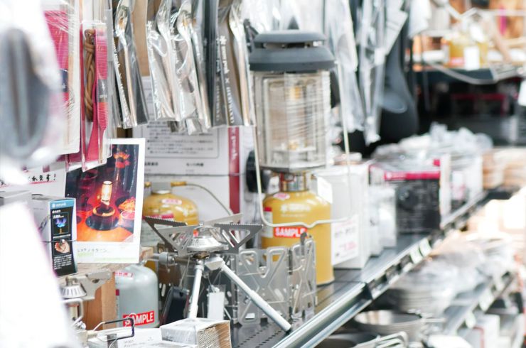 snowpeak用品売場