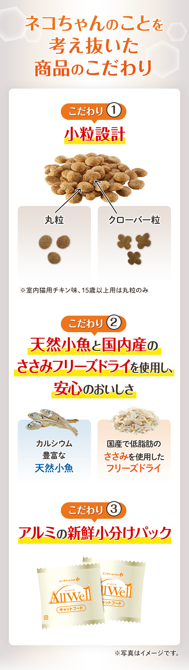ネコちゃんのことを考え抜いた商品のこだわり