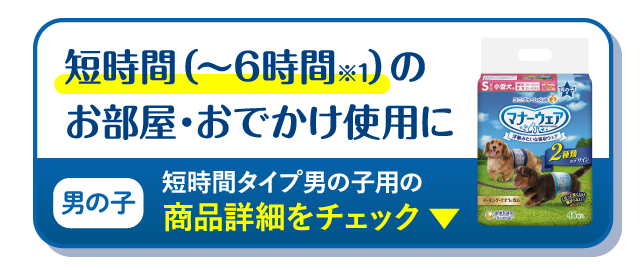 短時間（〜6時間※1）のお部屋・おでかけ使用に 短時間タイプ男の子用の商品詳細をチェック